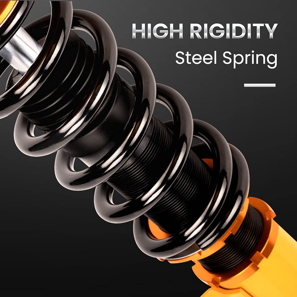 Maxpeedingrods Coilovers For Toyota Celica Gt Gts Fwd 1990-1993, For Toyota Celica Fwd 1994-1999, Coil Shock Absorber Strut, Height Adjustable Coilovers Suspension Kit, Amortiguador Lowering Kit Gold