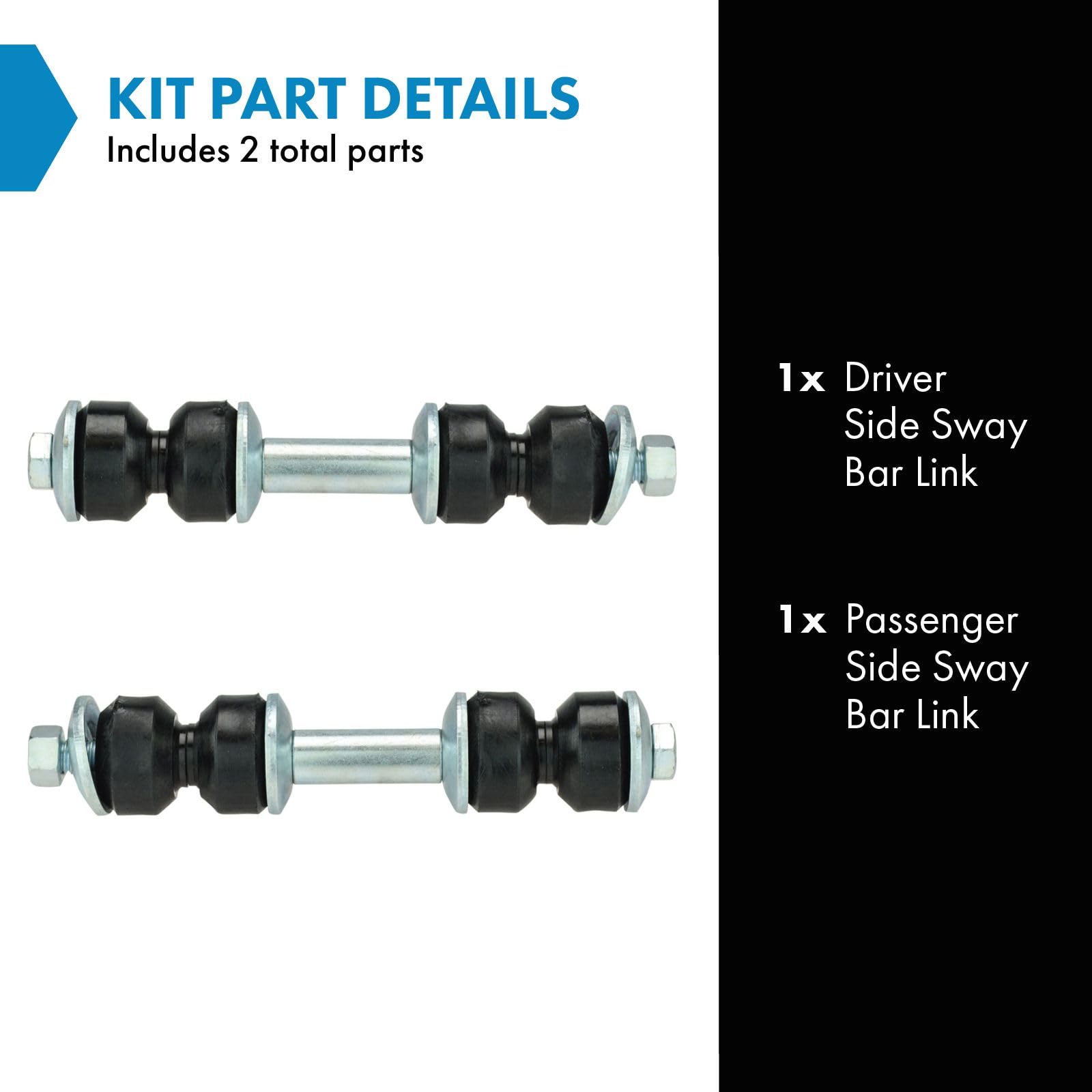 Trq Rear Sway Bar Link Kit Front Pair Set 10164176 For Olds Buick Chevy