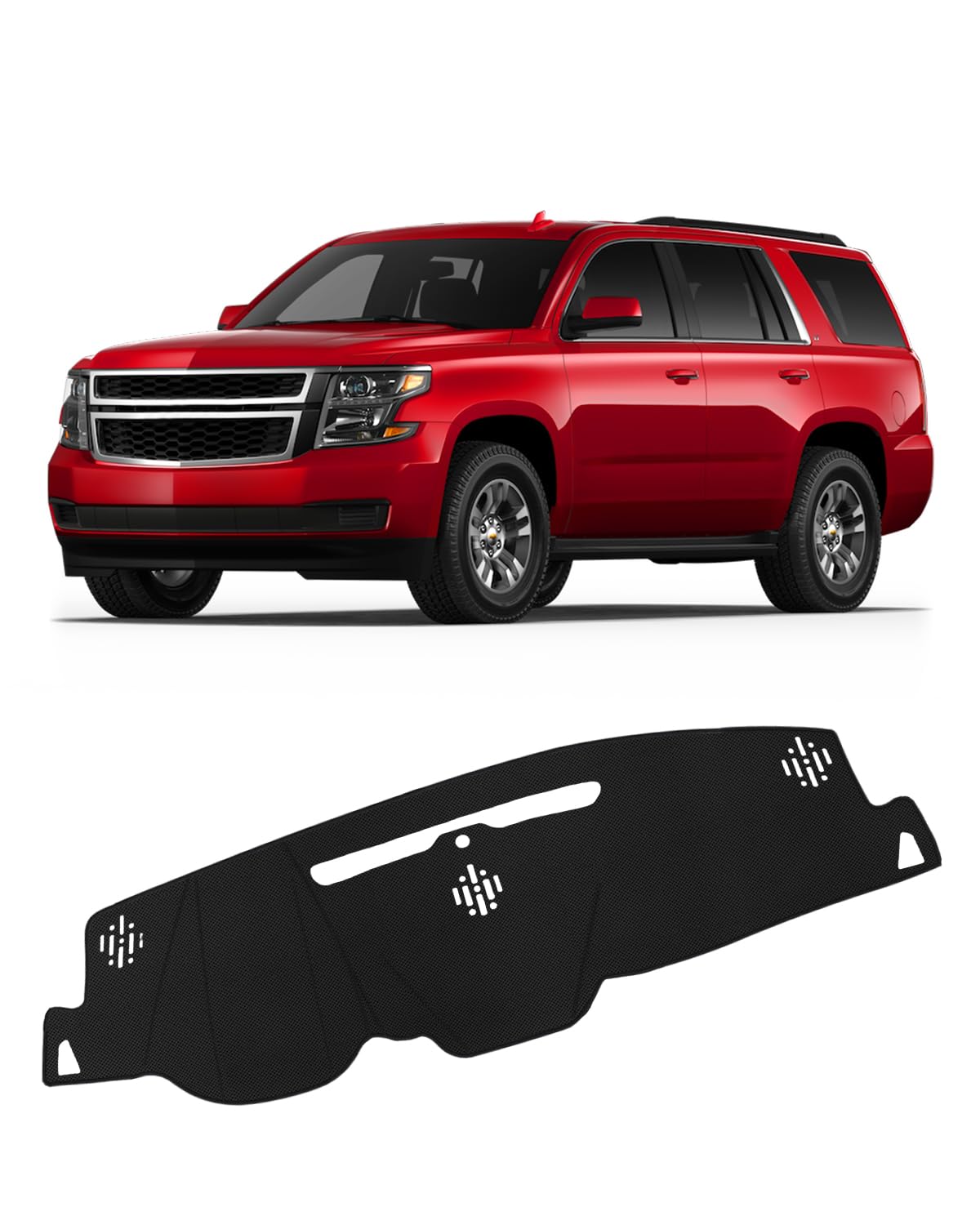 Fiilines Dash Cover Compatible With Chevy Chevrolet Tahoe Suburban/Gmc Sierra Yukon 2015-2020 Dashboard Mat Cover Sunshade Nonsl
