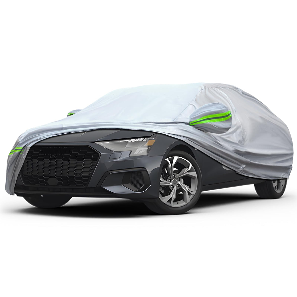 KEYOOG 6-layer Full Car Cover Is All-weather Waterproof, Universal In All Seasons, Snow Prevention, Rainproof, Acid Rainproof, S