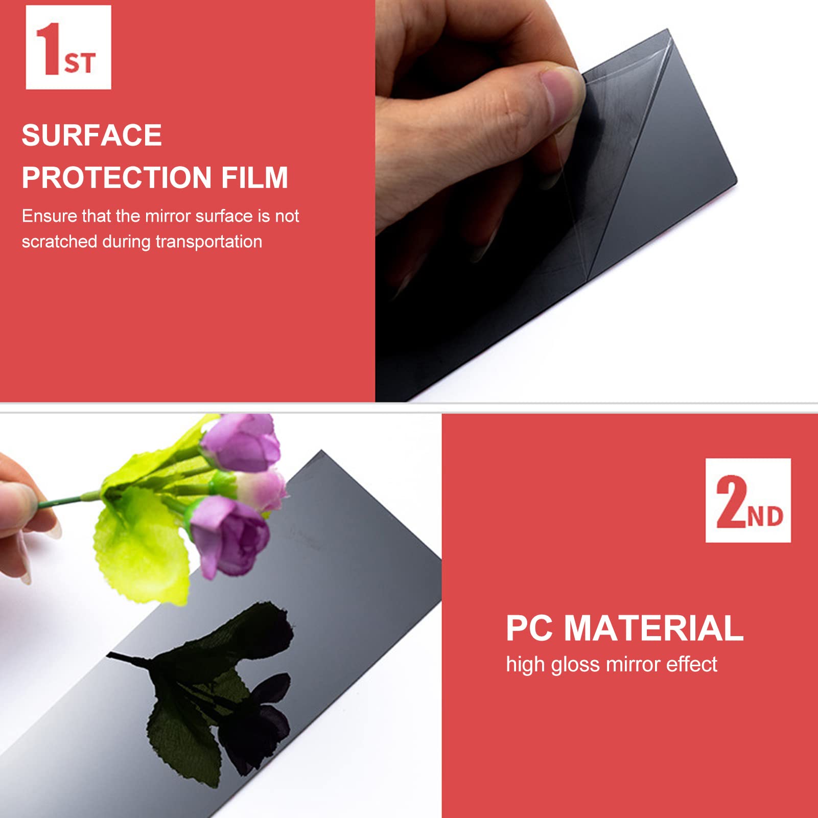 Side Door Window Cover Trim, Glossy Black Pillar Posts Decal Sticker (Accord Sedan 9th Gen 2013-2017)