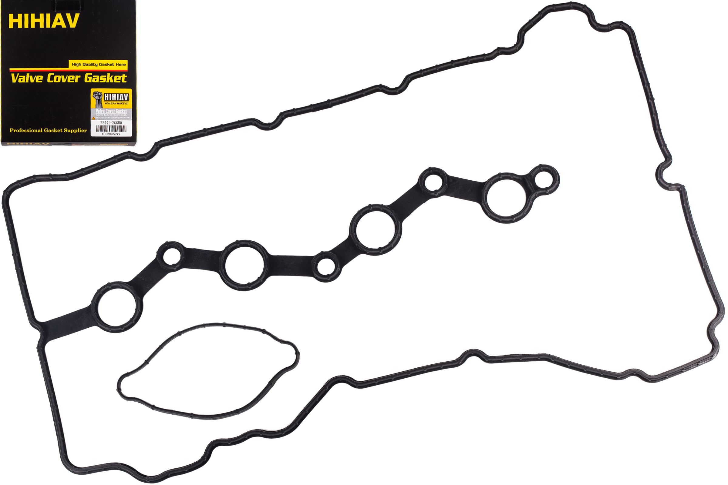 Hihiav Vs50869R Engine Cylinder Head Valve Cover Gasket Seal For Hyundai Sonata Santa Fe Tucson Kia Sorento Sportage Optima 2.0L 2.4L 2011 2012 2013 2014 2015 2016 22224-25000,222242G000.