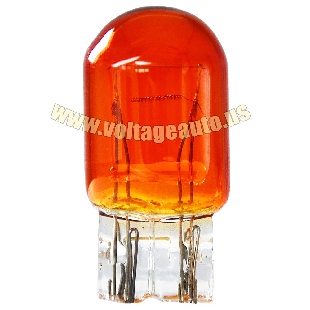 Voltage Automotive (10 Pack) 7443A 7443NA 7443 Amber Automotive Brake Light Turn Signal Side Marker Light Bulb