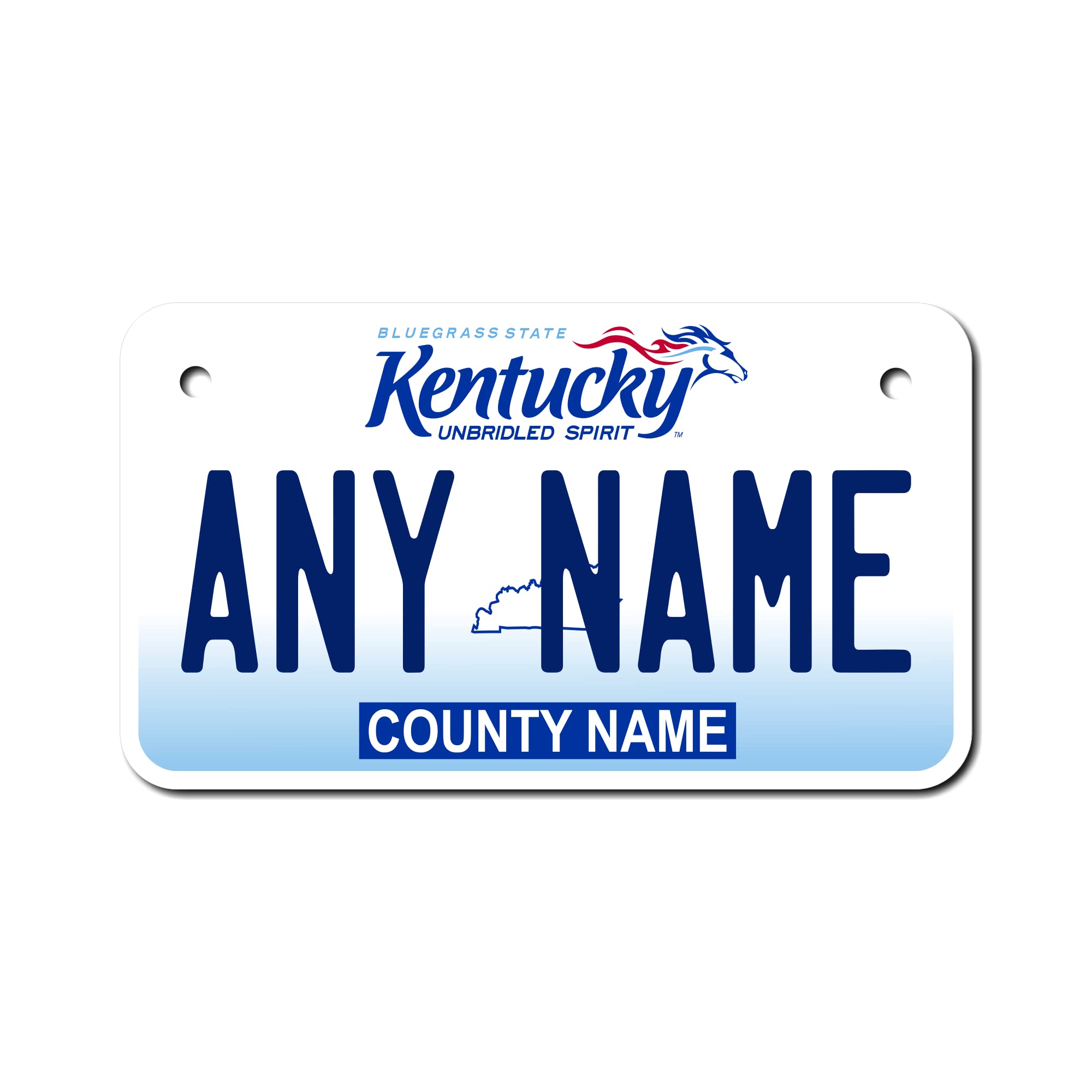 Teamlogo - Personalized Kentucky License Plate - Custom Aluminum Name, Text, Or Number Plate - Customized Golf Cart Accessories,