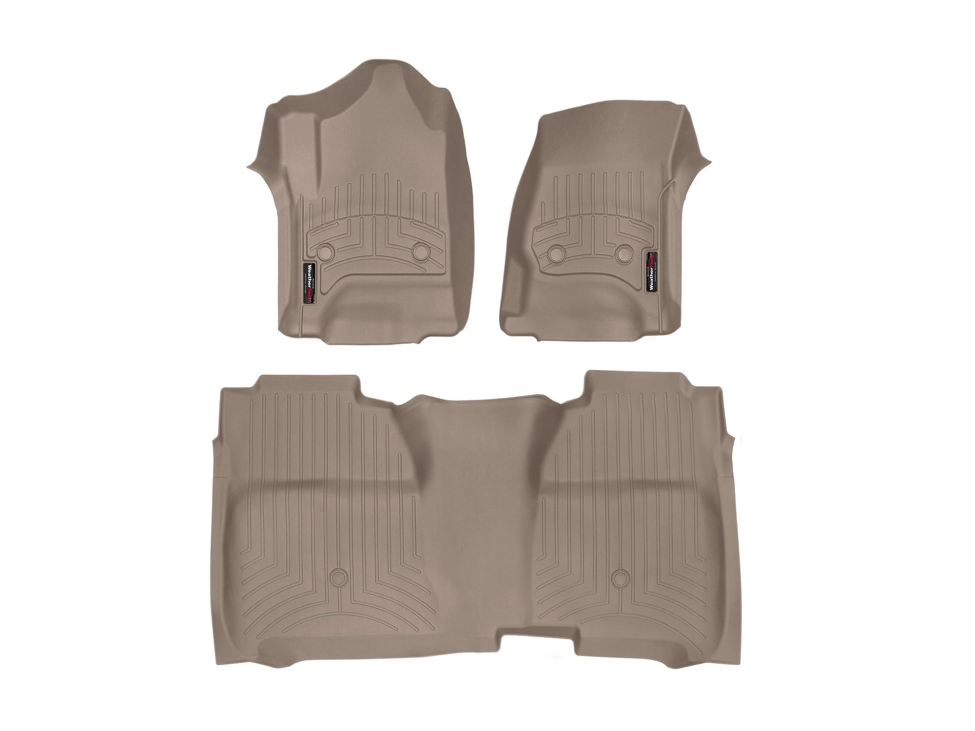 Weathertech Custom Fit Floorliners For Silverado 1500, Silverado 2500Hd/3500Hd, Sierra 1500, Sierra 2500Hd/3500Hd - 1St & 2Nd Ro