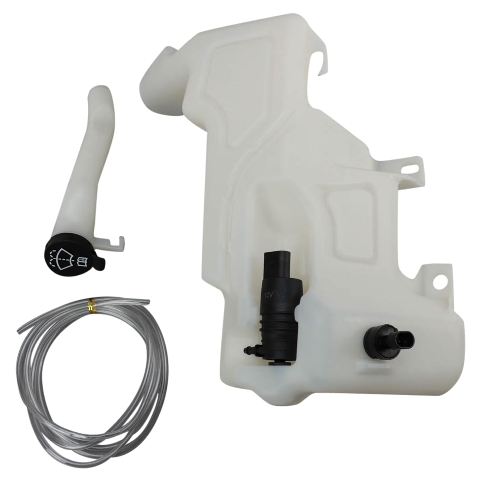 Trq Windshield Washer Reservoir Compatible With 2011-2012 Chevrolet Volt Gm1288185