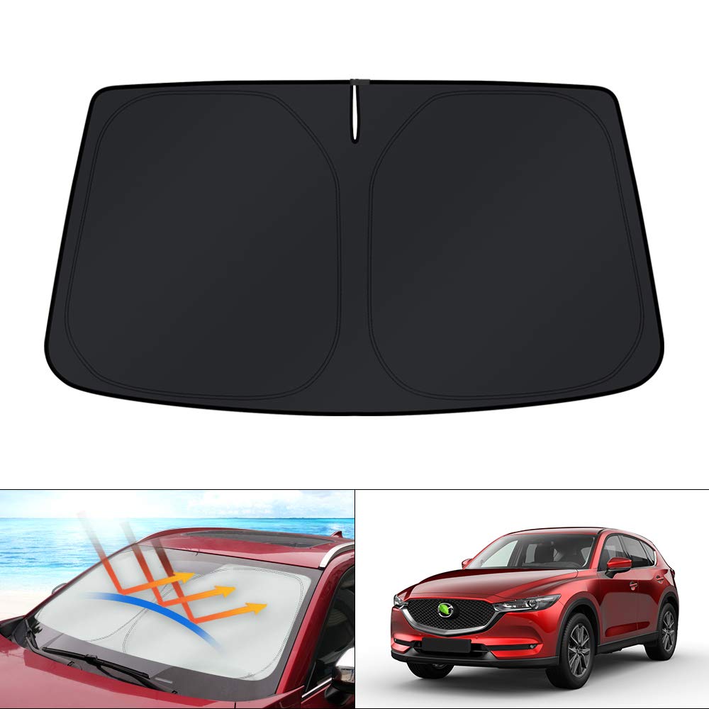 KUST Windshield Sunshade for Mazda CX-5 2017-2024 CX5 Accessories Window Shade Sun Visor Protector Blocks UV Rays Keep Your Car 