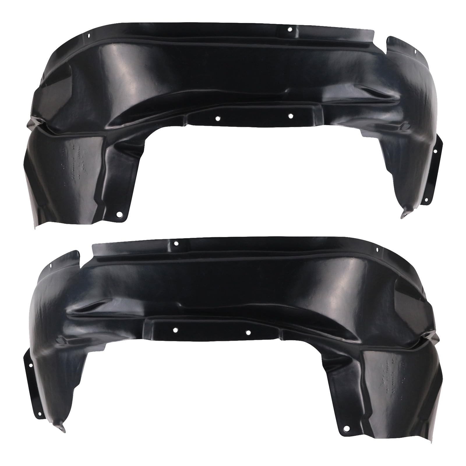 Trq Front Inner Fender Liner Set Compatible With 2007-2010 Jeep Compass Ch1248133 Ch1249133