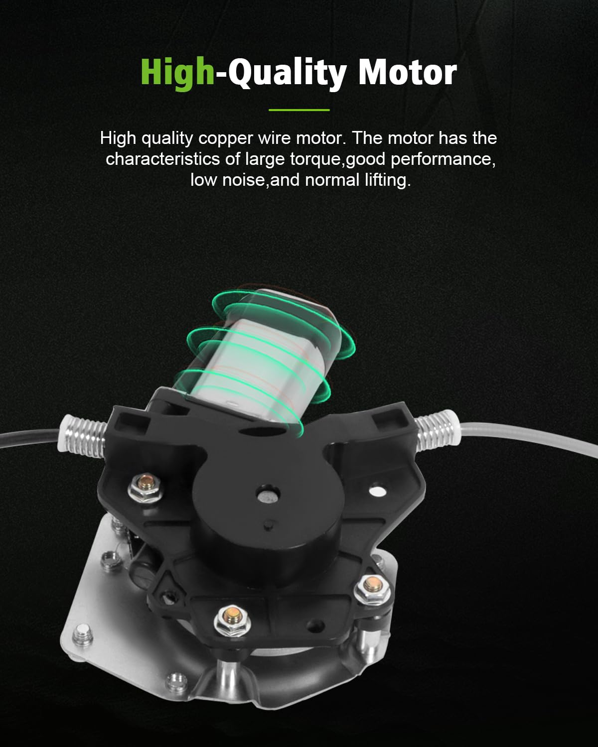 Scitoo Rear Left Power Window Regulator Replacement For 2000-2004 For Dodge Dakota,1998-2003 For Dodge For Durango,741-598