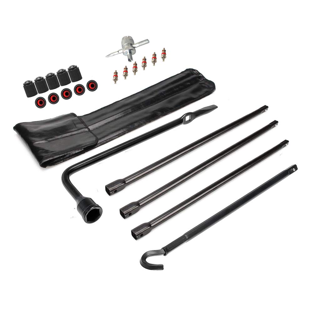 Dr.Roc Compatible with Spare Tire Tool Kit with Spare Tire Jack Handle and Wheel Lug Wrench 2003-2018 Dodge Ram 1500 and 2019 Ra
