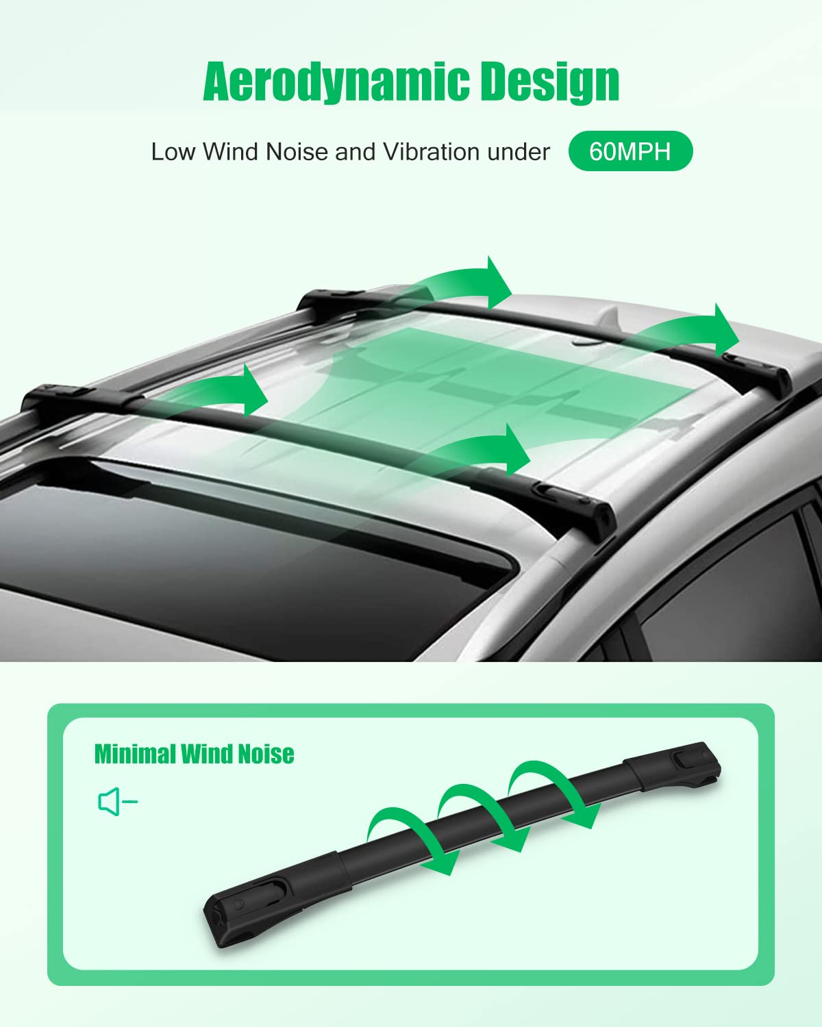 Scitoo Fit For 2013 2014 2015 2016 2017 2018 For Toyota Rav4 Sport Utility Aluminum Alloy Roof Top Cross Bar Set Roof Rack Rail