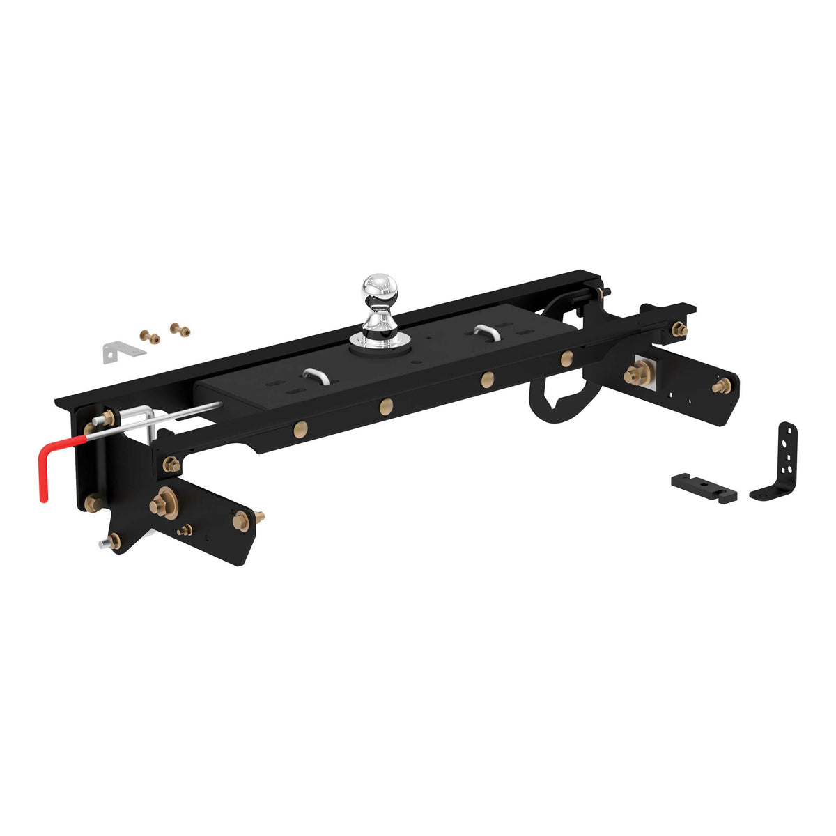 Curt 60720 Double Lock Gooseneck Hitch, 2-5/16-Inch Flip-Over Ball 30K, Fits Select Ford F-250, F-350, F-450 Super Duty, Black