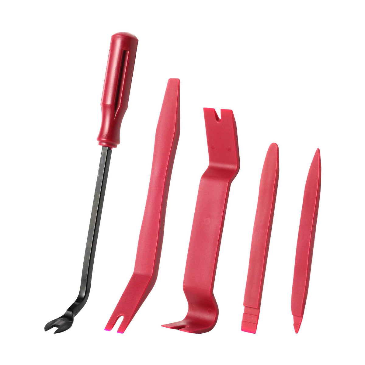 Livtee 5 Pcs Auto Trim Removal Tool Kit, Interior Door Panel Clip Fastener Removal Set For Vehicle Dash Radio Audio Installer (R