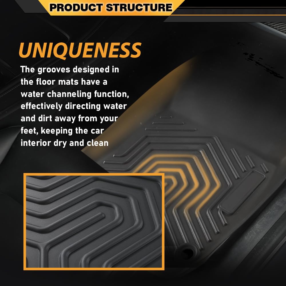 G-PLUS TPE 4PCS Floor Mats Cargo Liners Compatible with Honda CR-V CRV (Include Hybrid) 2023 2024 2025 All Weather Full Cover Pr