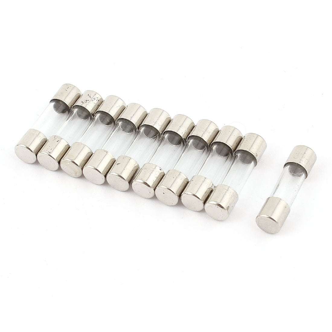 uxcell 10 Piece Medium Acting Glass Fuse 5x20 mm 250V 50m Amp, 0.05A