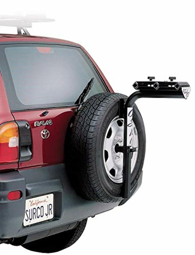 Surco Bt300 3-Bike Spare Tire Mount Bike Rack With Integrated Lock; Black Finish