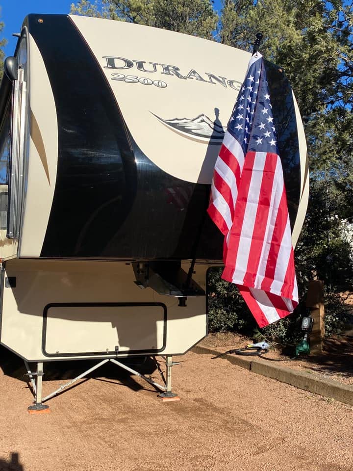 Magnetic Flag Holder | Single, Multi-Purpose | No Drilling Required | RV & Outdoor Accessory