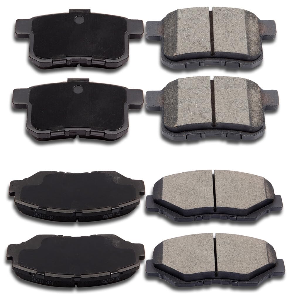 Eccpp D914-7795 D1336-8447 Front & Rear Ceramic Disc Brake Pad Set Fit For Acura Ilx 2013-2015,For Honda Civic 2012-2015,For Hon