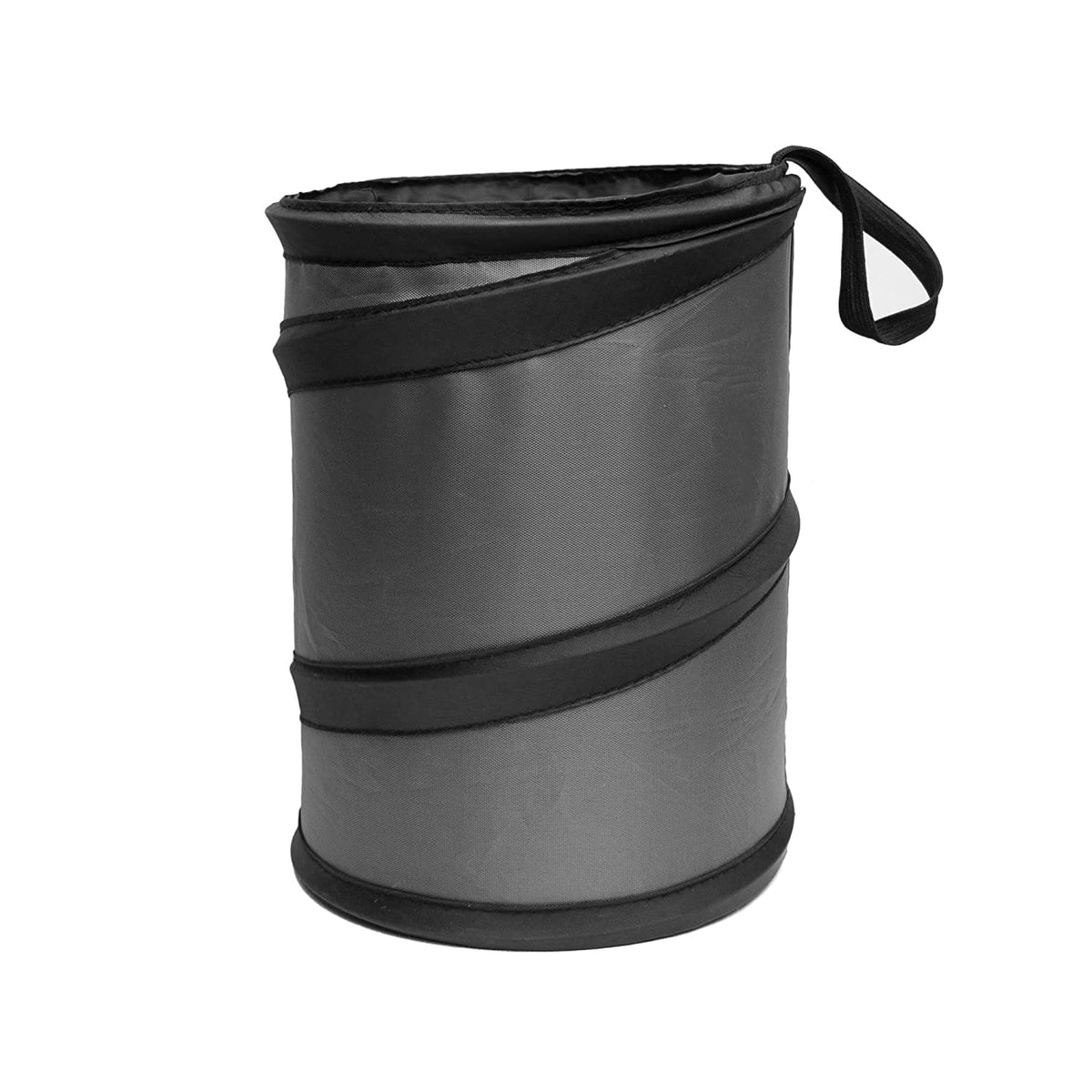 Fh Group Automotive Waterproof Portable Collapsible Small Trash Can Garbage Container Fits Most Cars, Suvs, And Trucks Gray