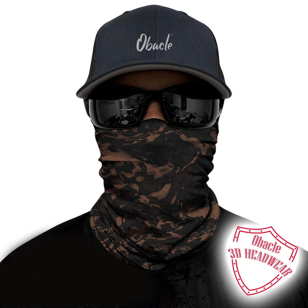 Obacle Face Mask For Sun Dust Wind Protection Breathable Seamless Face Mask Headband Bandana For Men Women Thin Neck Gaiter For