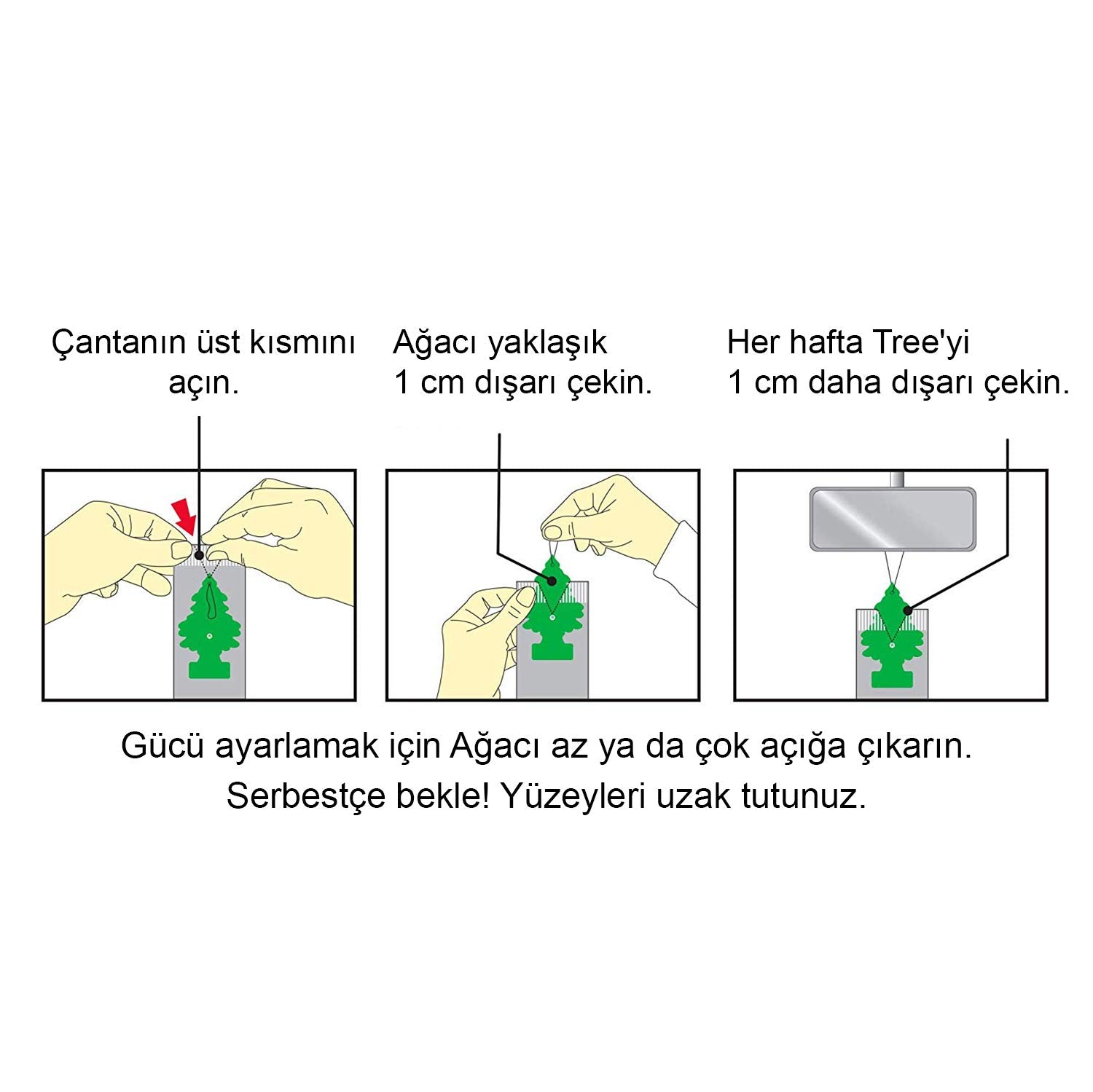 Little Trees Car Air Freshener | Hanging Paper Tree For Home Or Car | New Car Scent