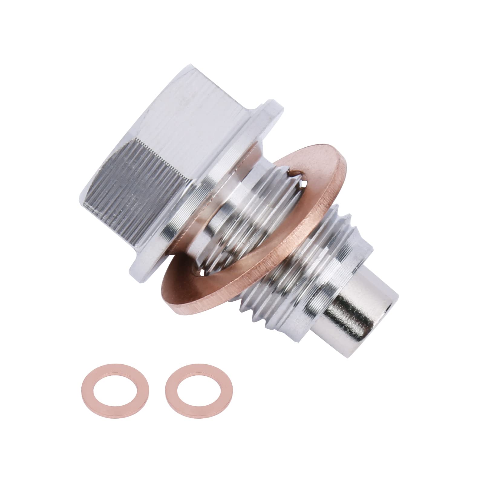 M14 X 1.5Mm Stainless Steel Magnetic Oil Drain Plug With Neodymium Magnet Fits For Honda Acura Ford Gm Mazda Hyundai Kia And Mor