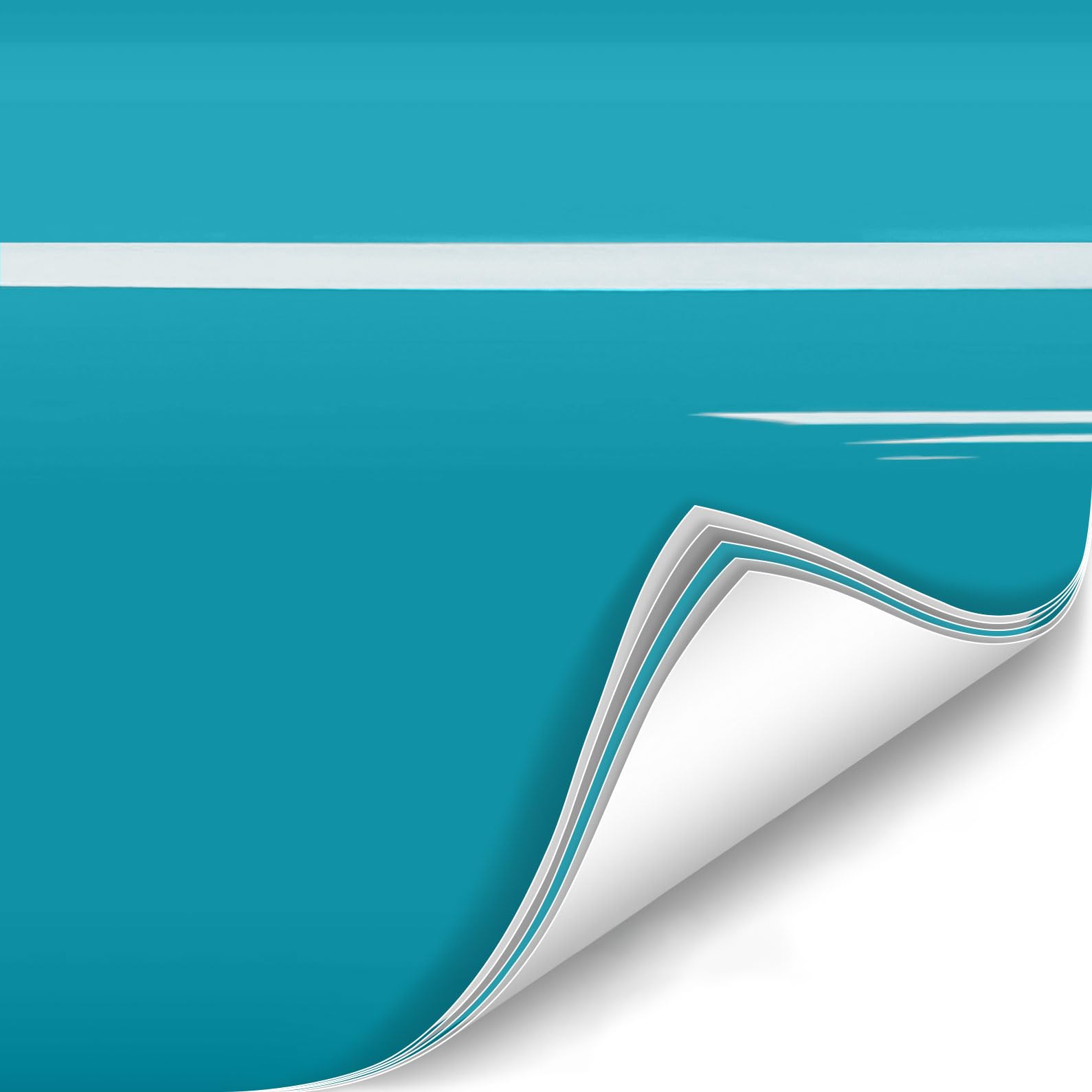 Colorfusion Ppf By Vvivid, Gloss Miami Lagoon Blue Dry Apply Ppf Vinyl Car Wrap Roll 6Ft X 5Ft