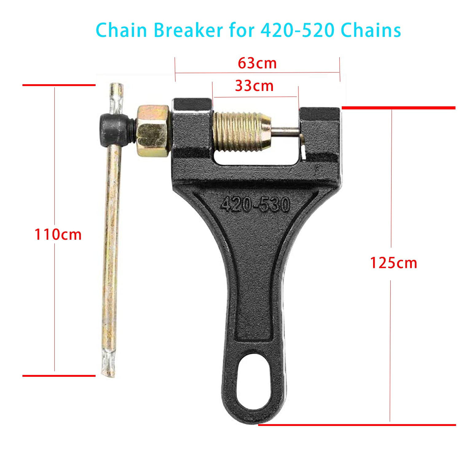 Chain Breaker #420-530 For Dirt Pit Bike Atv Quad Go Kart Scooter Motorcycle Bicycle Chain Break # 420 428 520 525 528 530