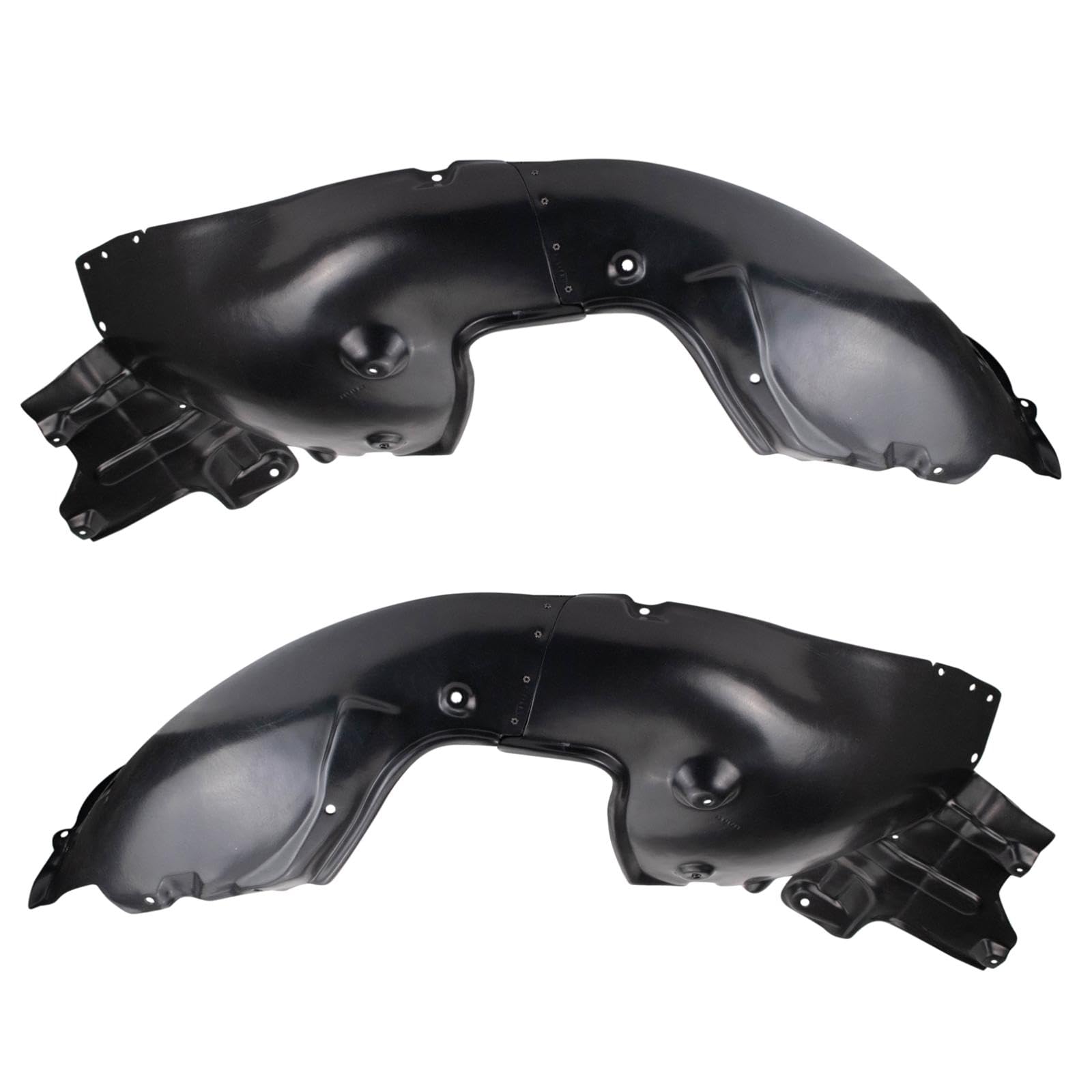 Trq Front Inner Fender Liner Set Compatible With 2017 Genesis G80 2015-2016 Hyundai Hy1248175 Hy1249175
