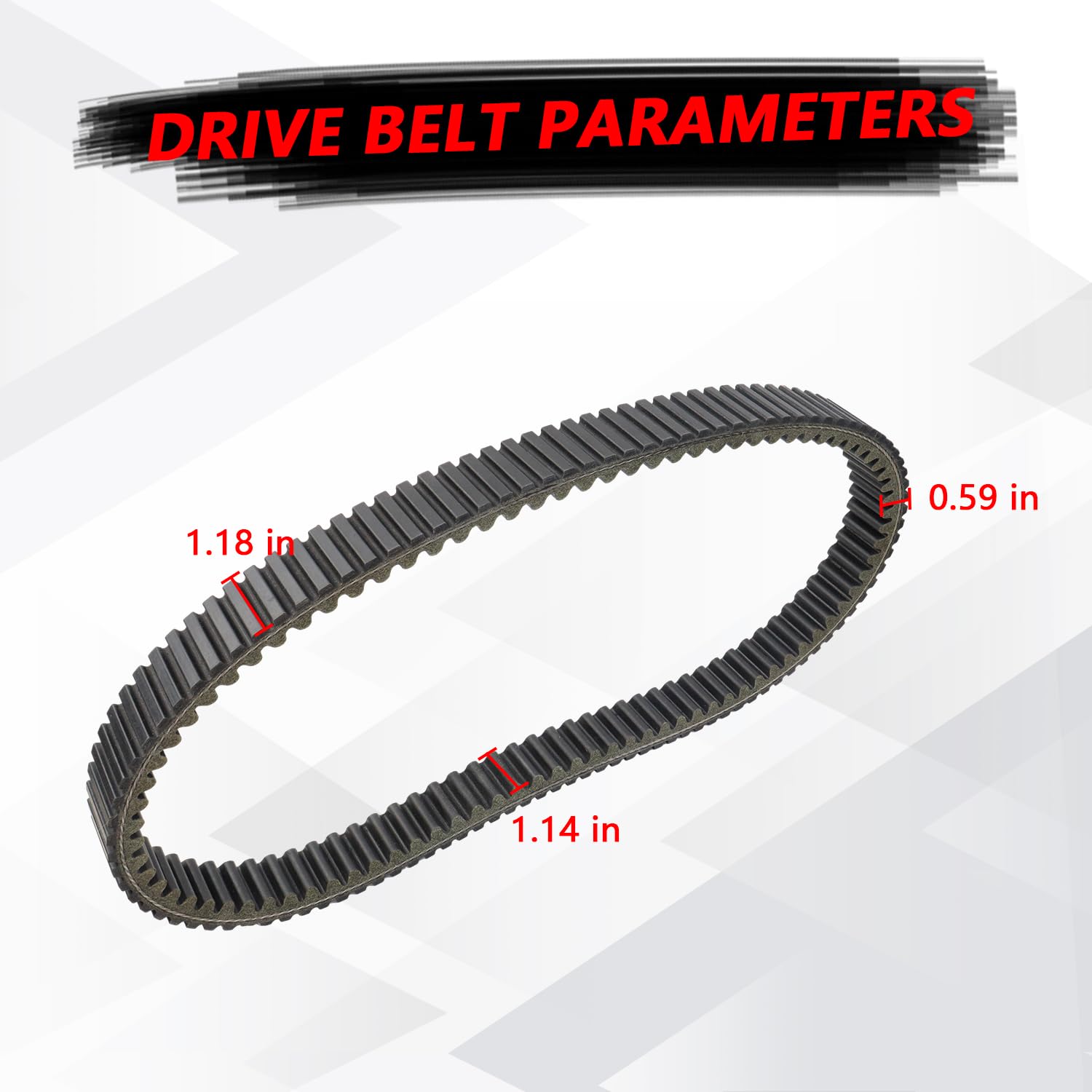 3211077 Drive Belt 20G4022 Heavy Duty Carbon Belt Fits For 1993-2019 Polaris Sportsman 400 500 Ranger 500 Scrambler Magnum Replacment For 3211072 3211048