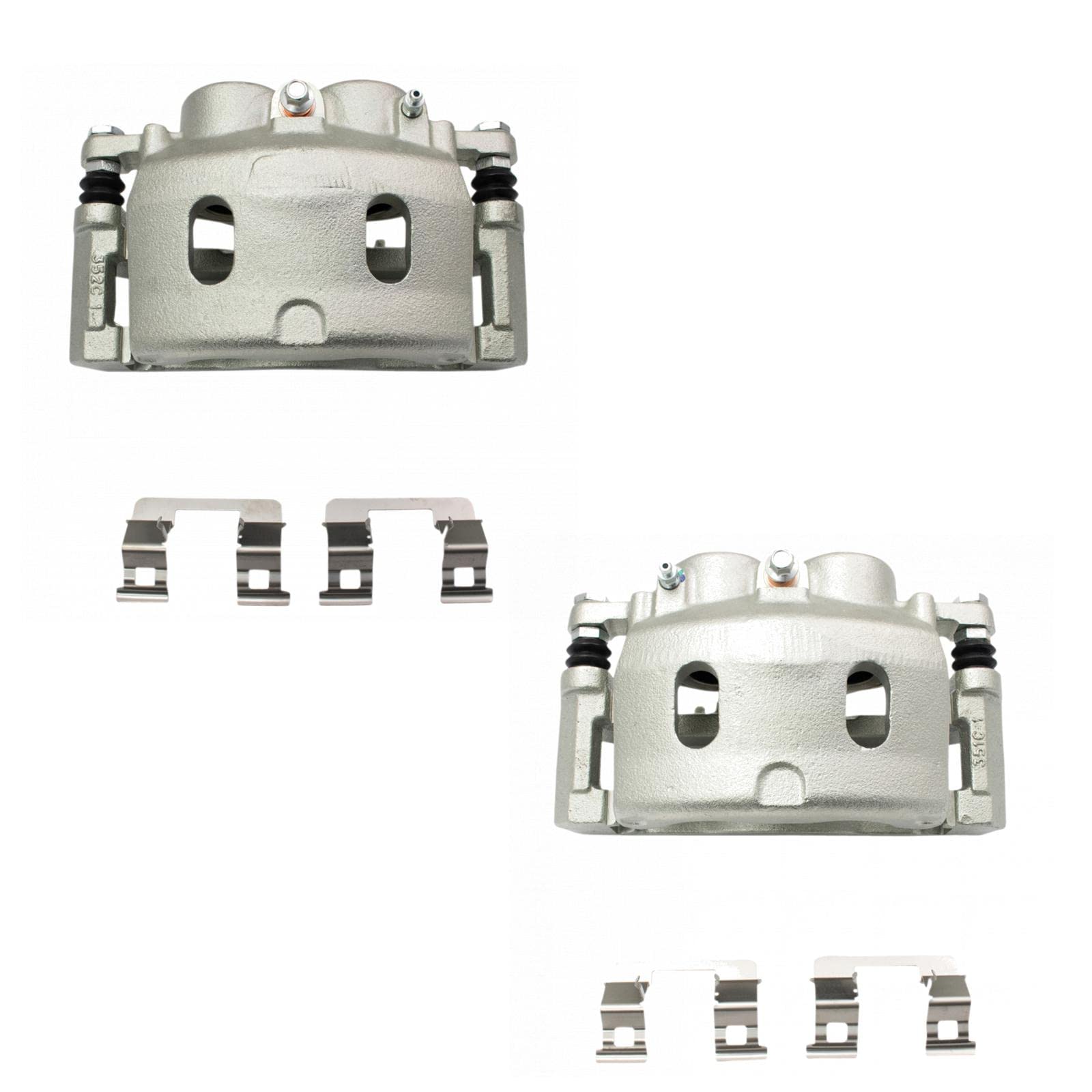Trq Front Brake Caliper Set Compatible With 08-20 Cadillac Chevrolet 08-19 Gmc