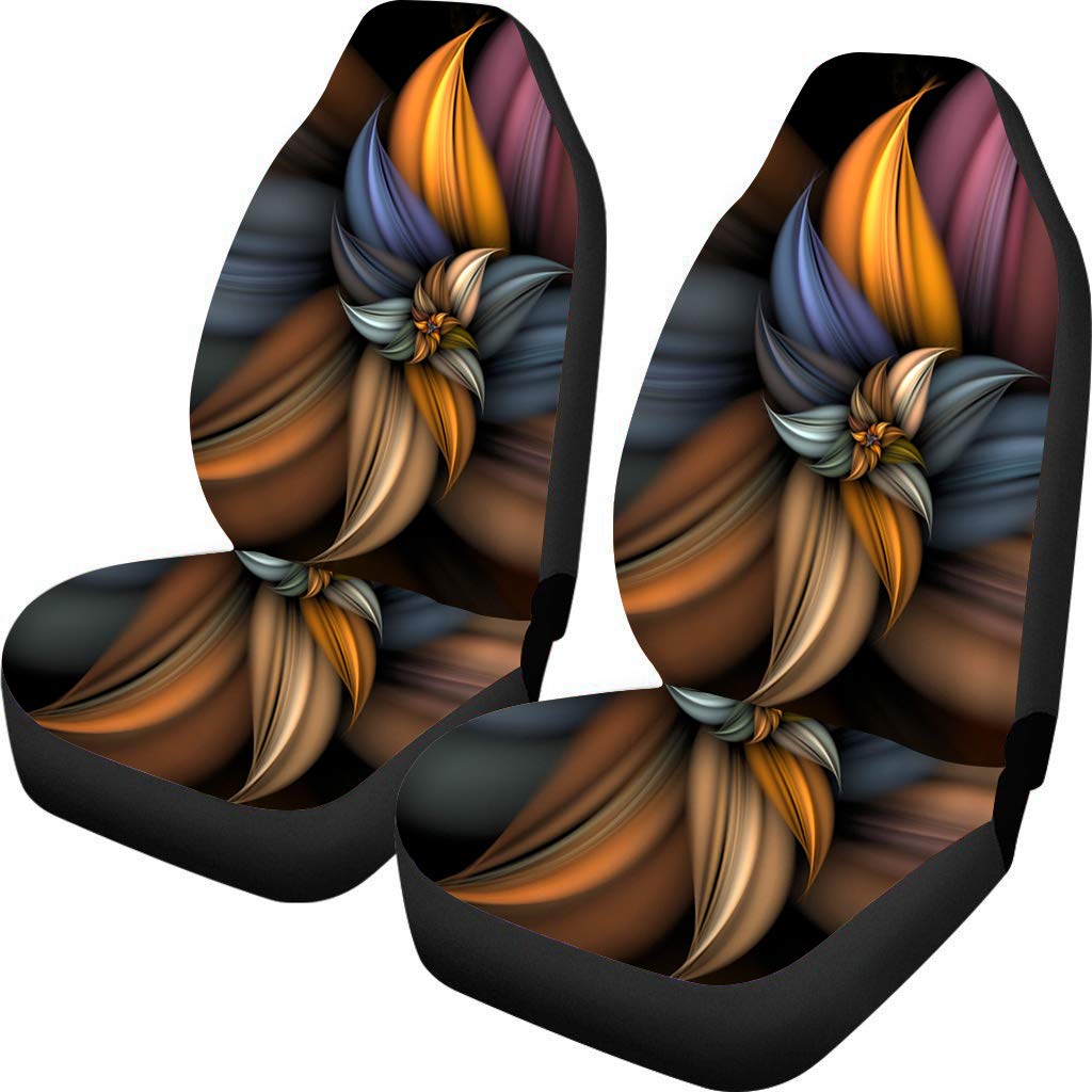 Toaddmos Butterflies Purple Shine Car Accessories Women Front Seat Cover Set Str WBCARB09XQN8JKG