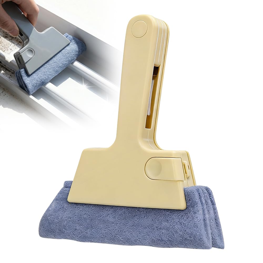 Magic Window Track Cleaner, Window Groove & Track Cleaning Brush Tools Set for Window Lides Gaps Tile Lines Shutter Car Vents (Y