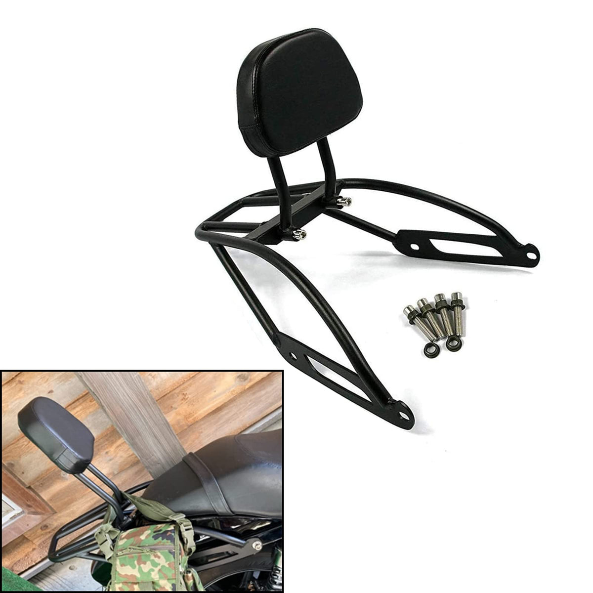 Motorcycle Detachable Passenger Backrest Sissy Bar With Luggage Rack For Harley Street 750 500 Xg750 Xg500 2015-2018
