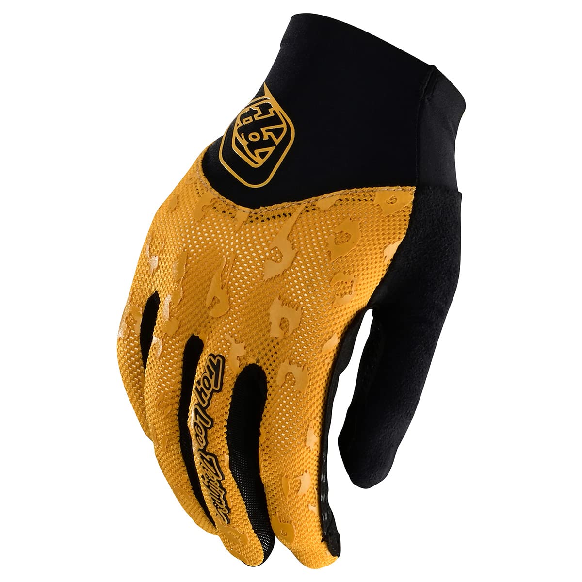 Troy Lee Designs Motocross Motorcycle Dirt Bike Racing Mountain Bicycle Gloves, Womens ACE 2.0 Glove (Panther Honey, XX-Large)