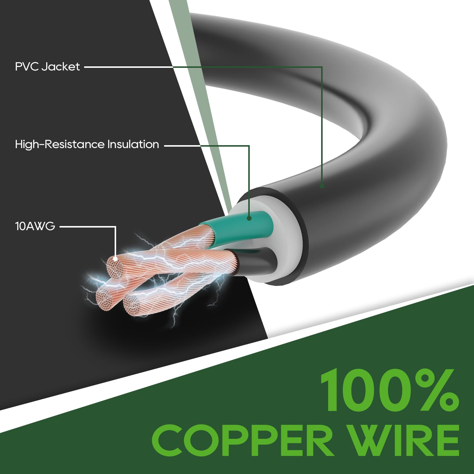 Rvguard 50 Amp To 110 Volt Rv Adapter Cord With Locking Connector 12 Inch, Nema 5-15P To Nema Ss2-50R Electrical Power Adapter W