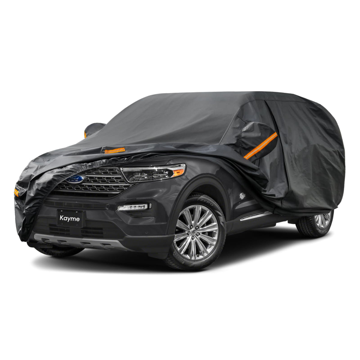 Kayme 7 Layers Suv Car Cover Custom Fit For Ford Explorer (2006-2024) Waterproof All Weather For Automobiles,Outdoor Full Cover 