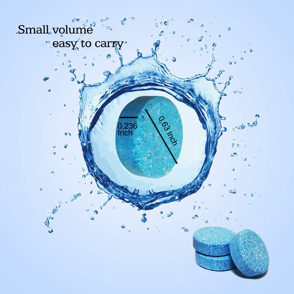 Dokiko 200 Pcs Car Windshield Washer Fluid Tablets,1 Pack Makes 210 Gallons Gallons Windshield Wiper Fluid,1 Piece Makes 1.05 Ga