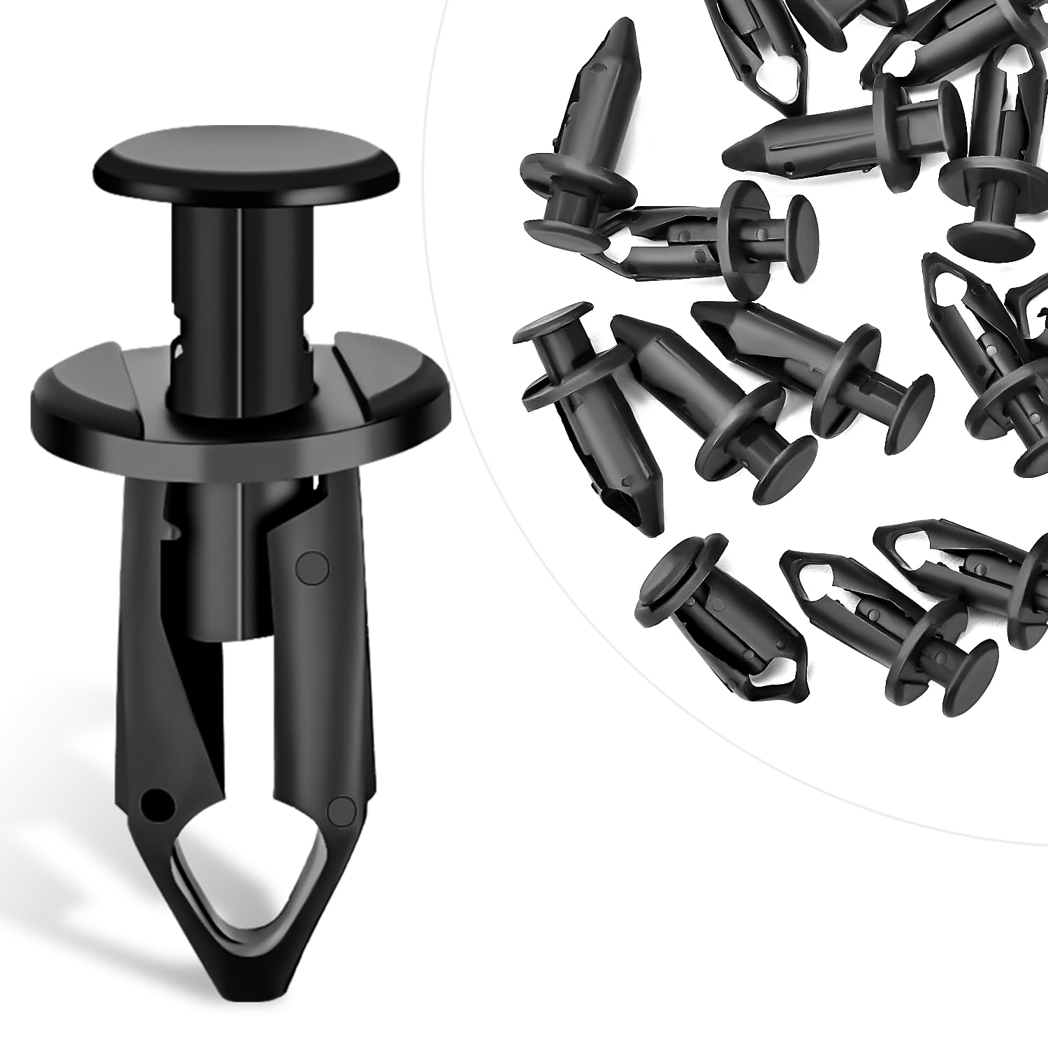 Gooacc 50Pcs Fender Clips Body Rivets Engine Under Cover Splash Shield Guard Clips For Honda 90653-Hc4-900,Gm 21075686 7661855