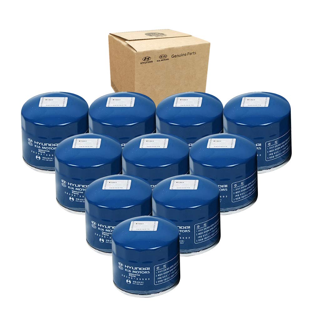 Genuine Oem Hyundai & Kia Oil Filter 26300-35505 (New Version Of 35504) (10-Pack)