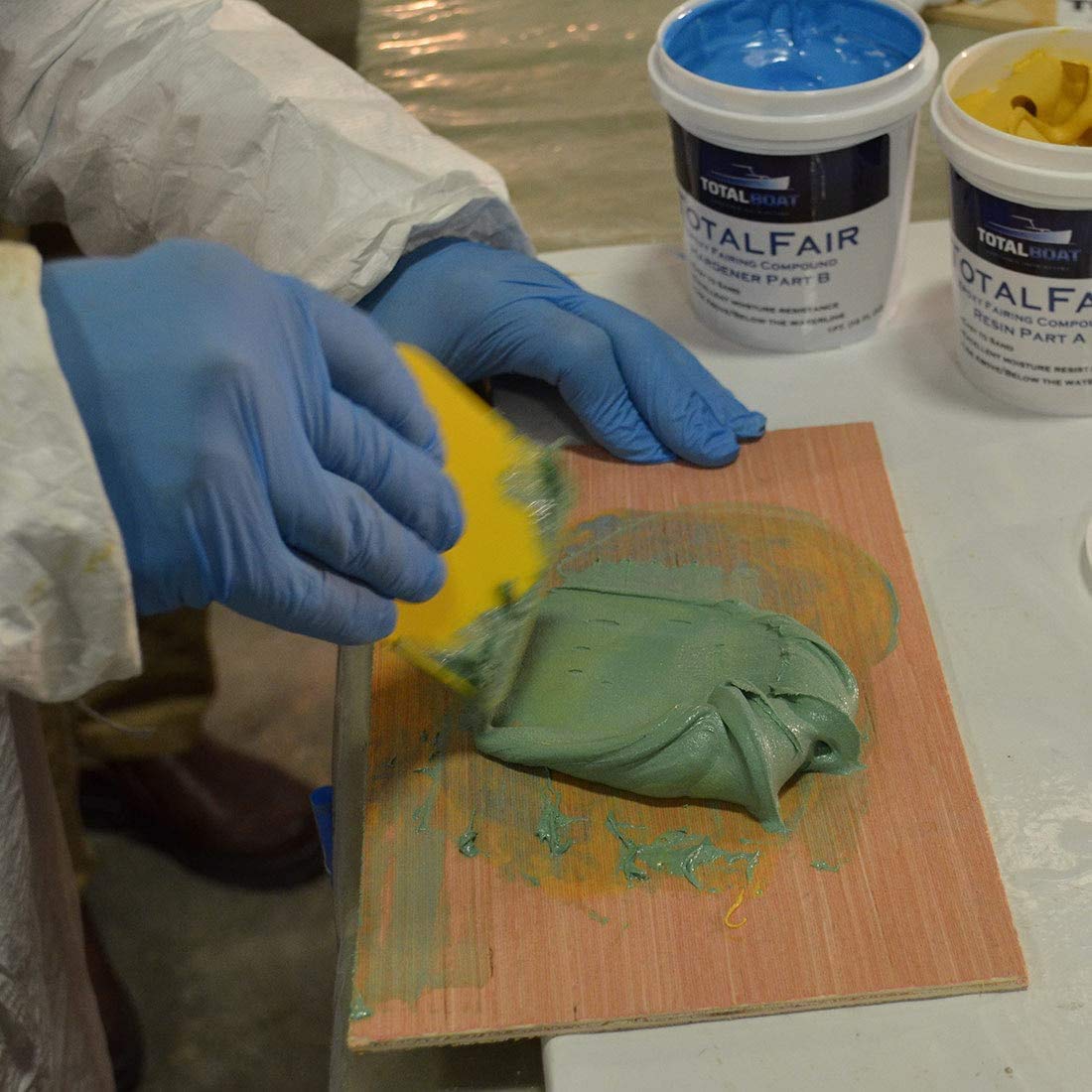 Totalboat-409336 Totalfair Marine Epoxy Fairing Compound For Fiberglass, Wood, Aluminum And Steel (2 Quart Kit)