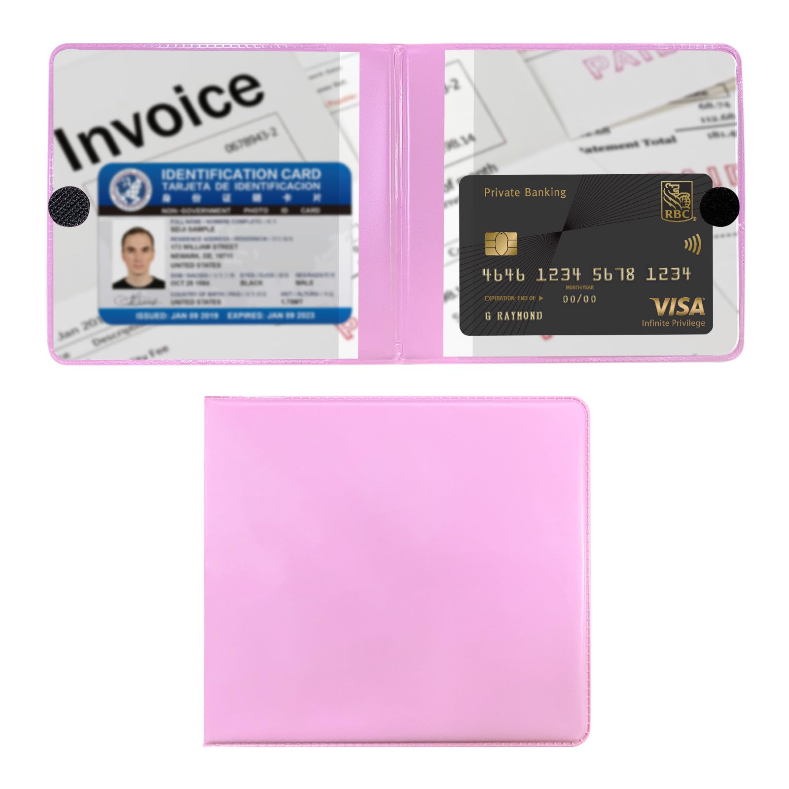 Ziciner Car Registration and Insurance Holder, 5.2''   4.7'' Premium Auto Glove Box Organizer with Closure, Essential Vehicle Do