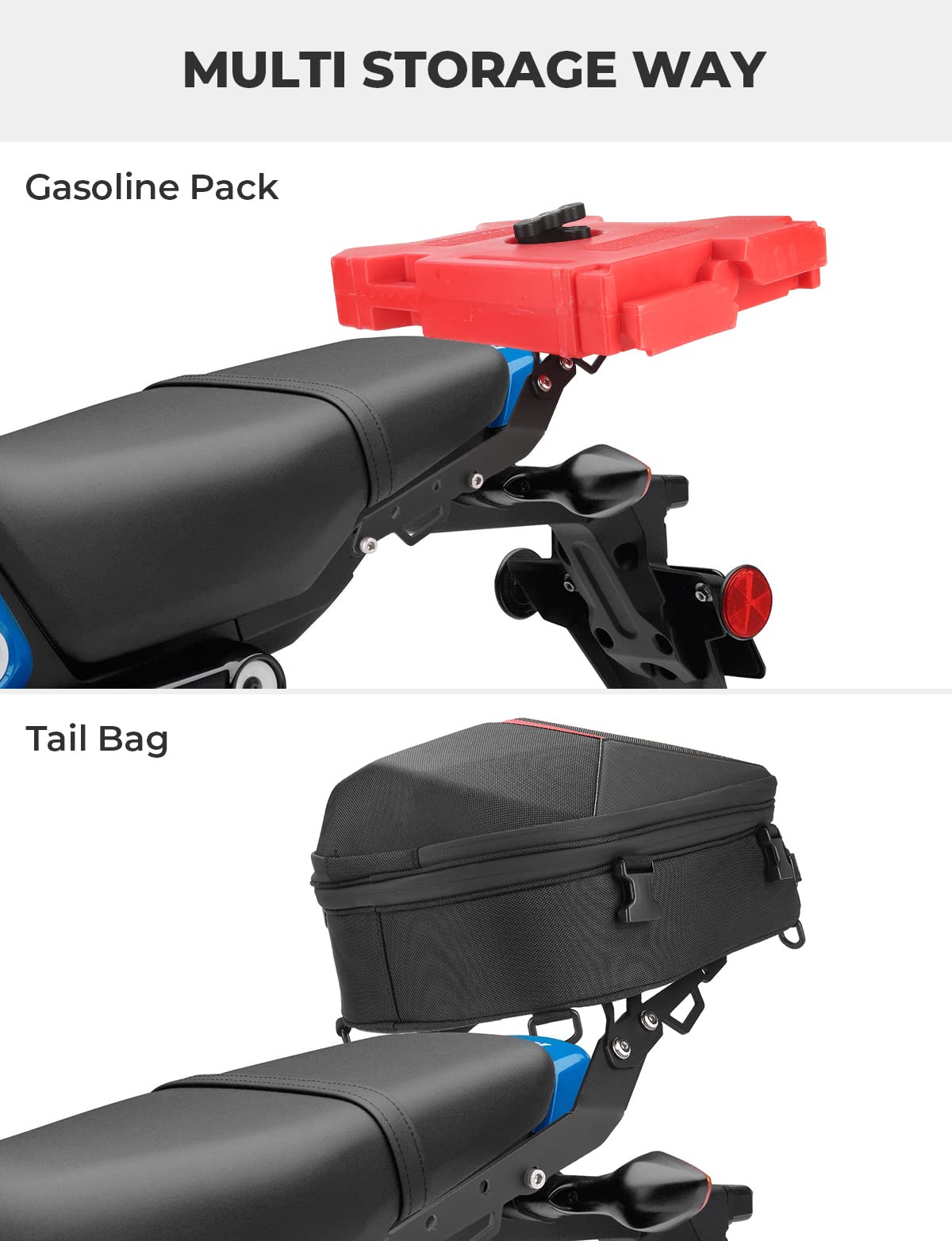 Kemimoto Compatible With Grom 2022 2023 2024 Rear Rack Luggage Storage Rack Carrier Grom 2022+ Rear Tail Storage Rack Cargo Endu
