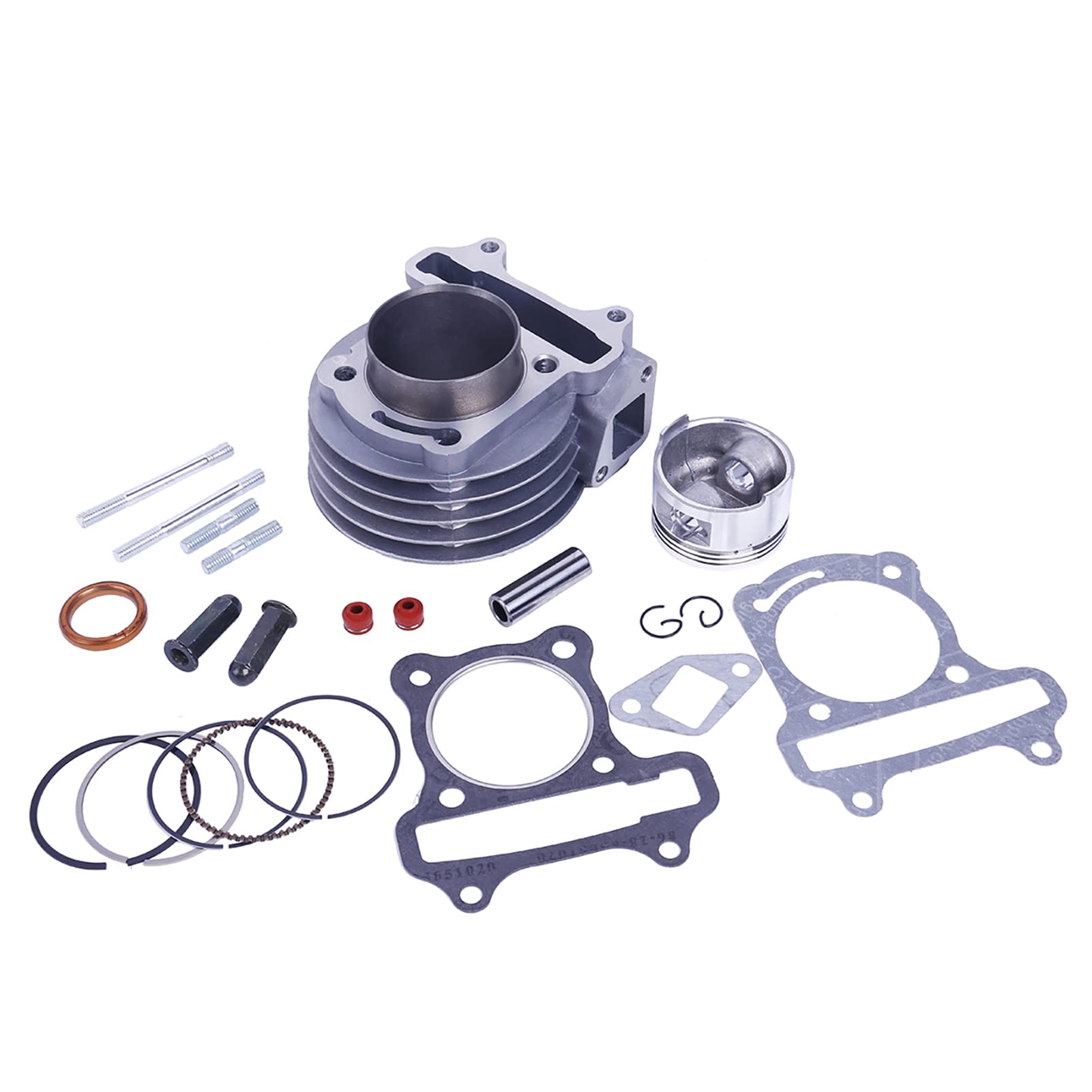 Glixal Atmt1-008 Performance Big Bore Cylinder Kit Gy6 80Cc 47Mm For 139Qmb Atv Scooter Moped Go Kart