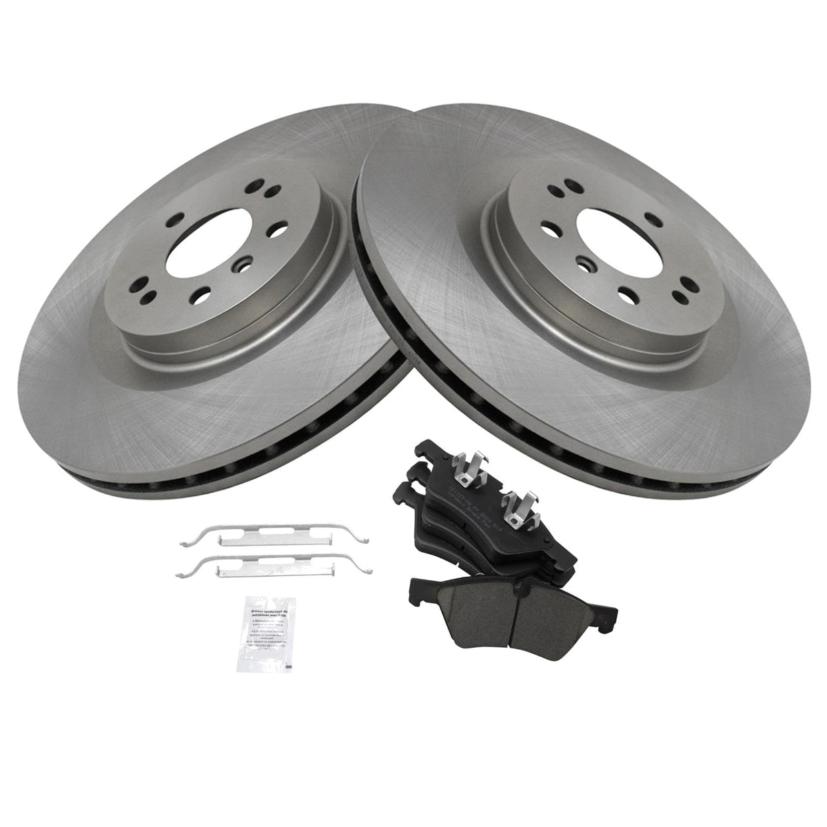 Trq Front Brake Pad & Rotor Kit Compatible With 2006-2012 Mercedes-Benz