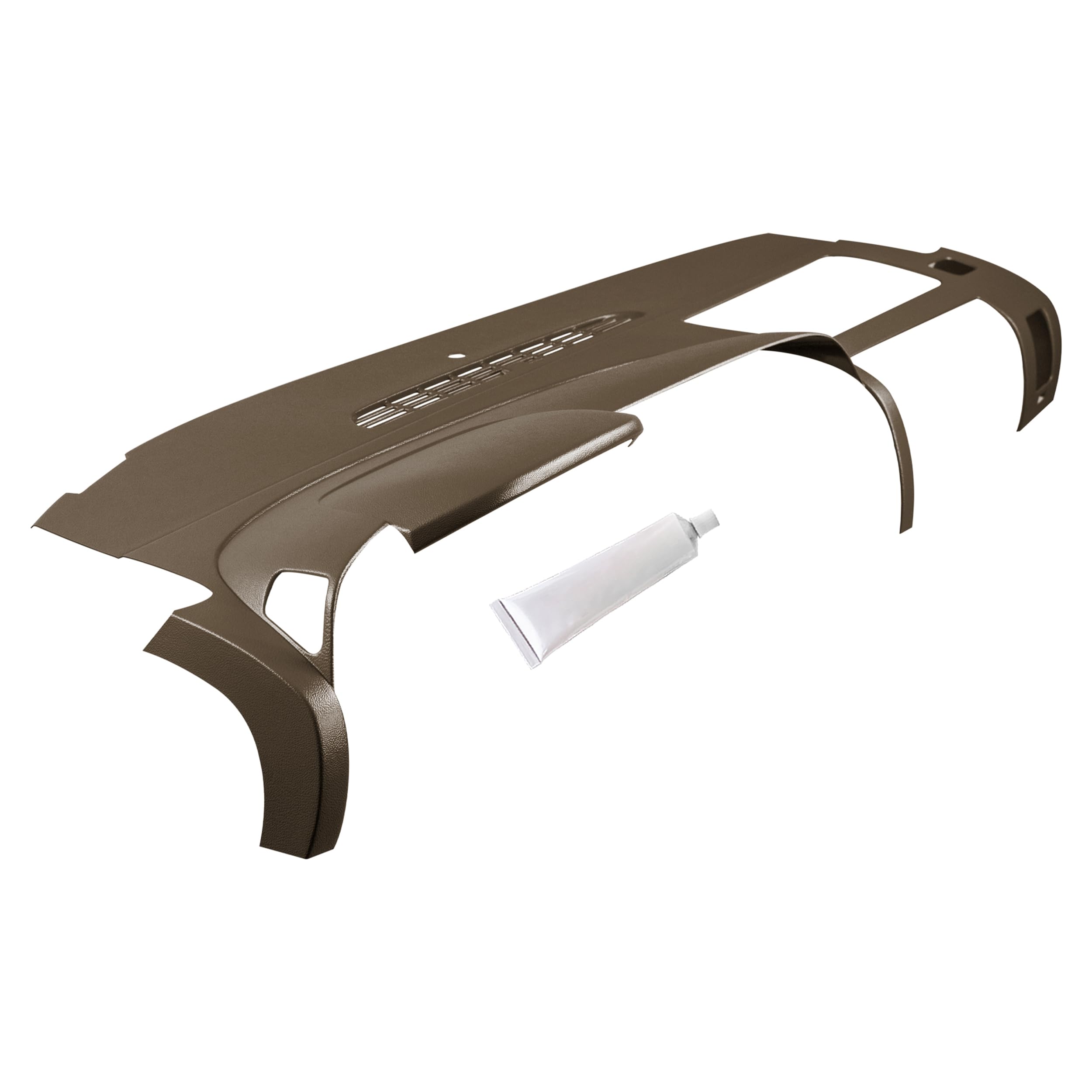 Dashskin One Piece Molded Dash Cover Cap Compatible With 2007-2013 Silverado Sierra W Dual Glovebox Dashboards In Cashmere - Mad