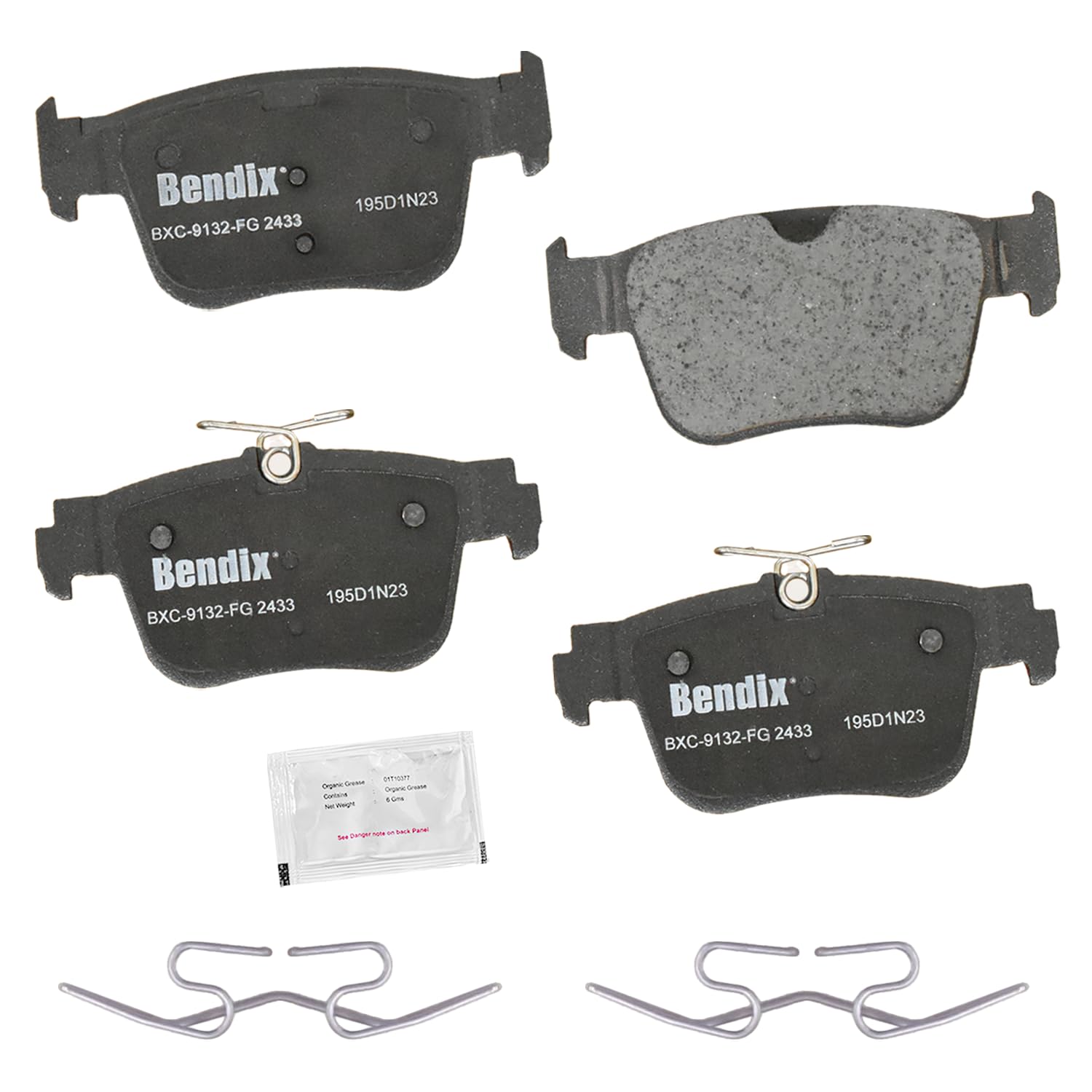 Bendix Priority1 Cfc2433 Ceramic Rear Brake Pads For Audi S3 2024-2022, Volkswagen Golf R 2024-2022, Gti 2024-2023
