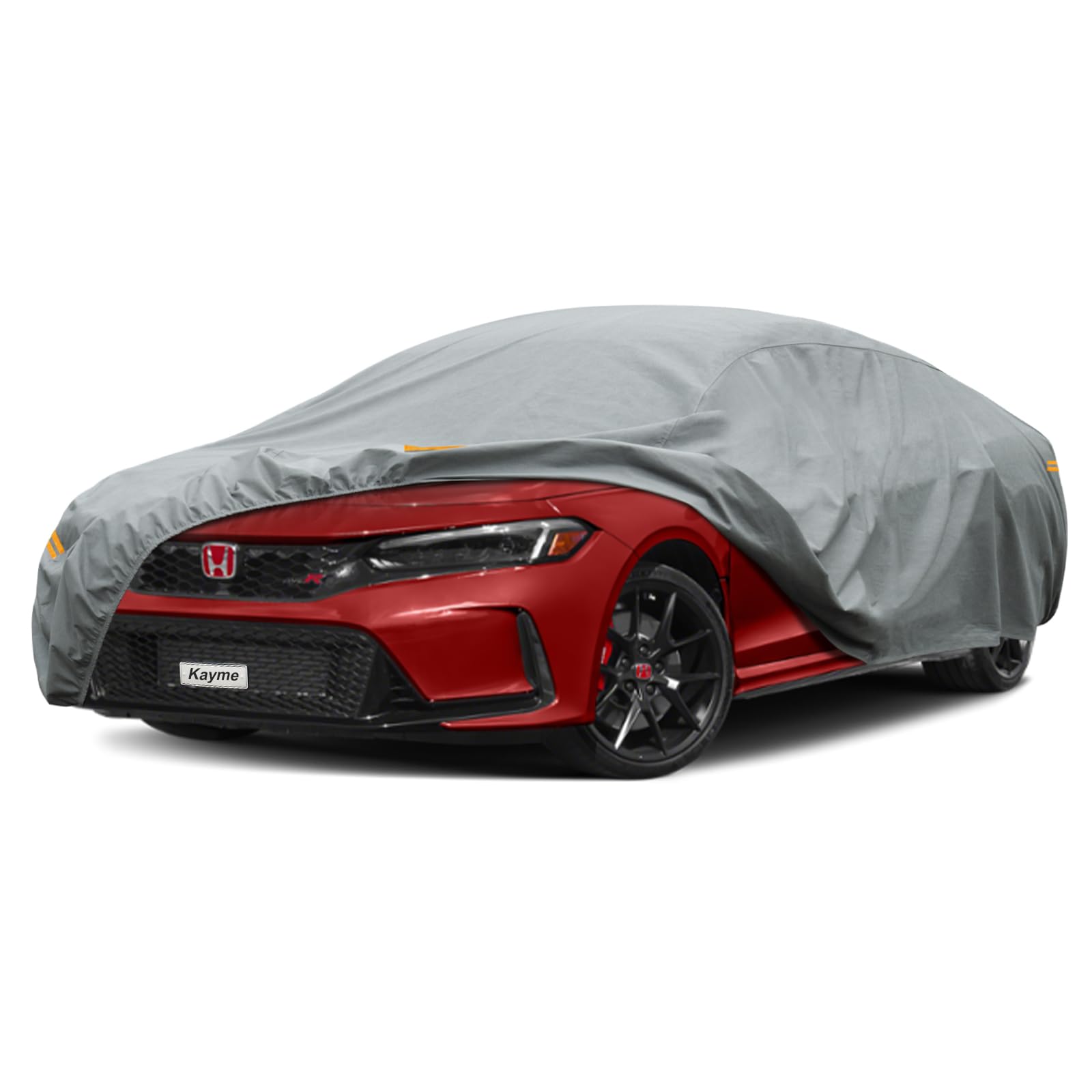Kayme Heavy Duty Car Cover Custom Fit Honda Civic (2021-2025) Waterproof All Weather For Automobiles, Full Exterior Covers Sun R