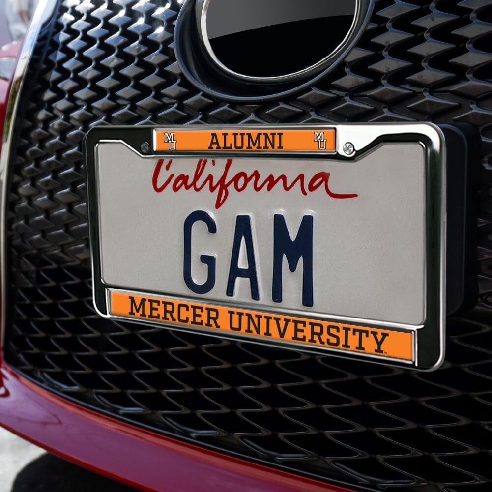 GRAPHICS & MORE Metal License Plate Frame - Mercer University Alumni - Mercer Bears Design