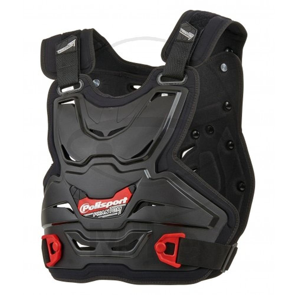 Polisport Phantom Lite - Chest Protector For Adult (Black)